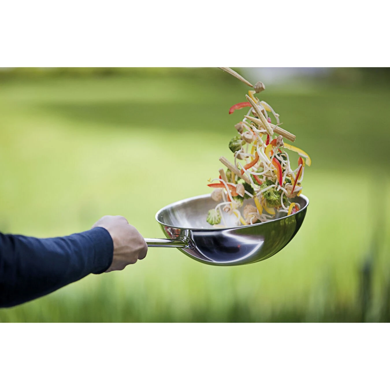 Demeyere Wok Vlakke Bodem 26 Cm 5 Demeyere Wok Vlakke Bodem 26 Cm - Afbeelding 3