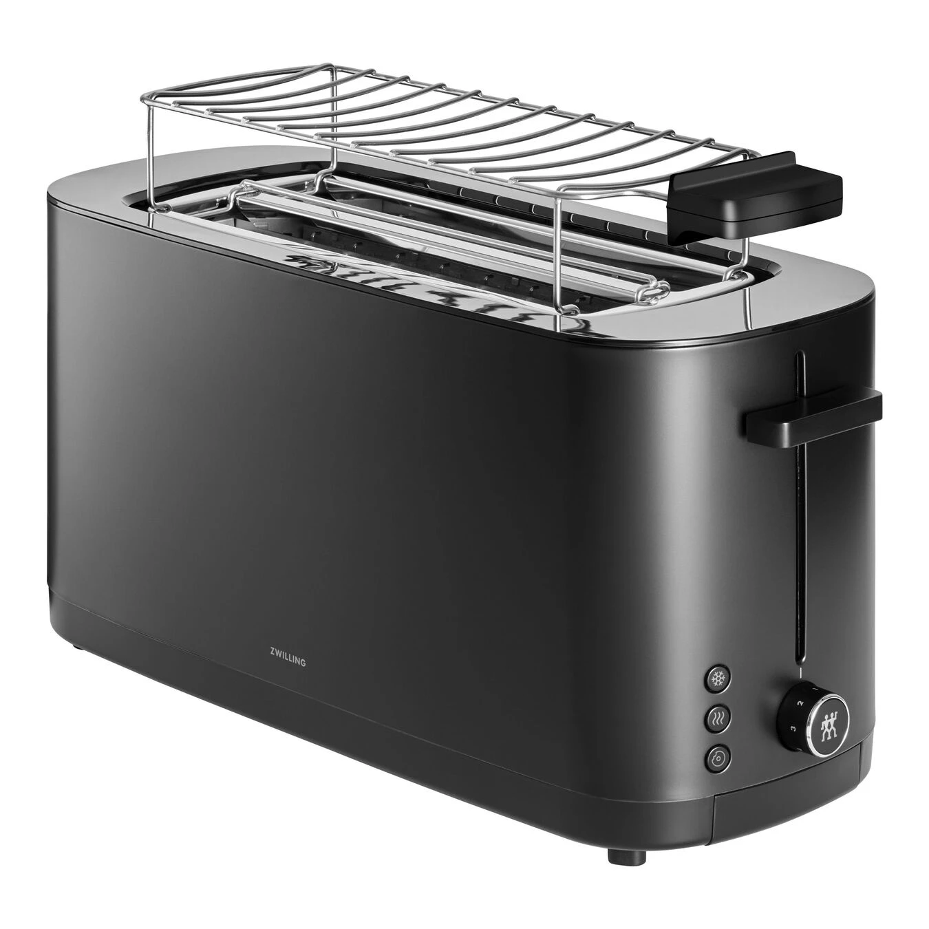 Zwilling Broodjeswarmer, 2 Lange Gleuven, Zwart 5 Zwilling Broodjeswarmer, 2 Lange Gleuven, Zwart - Afbeelding 3
