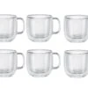 Zwilling Dubbelwandig Cappuccinoglazen Set, 6-delig 1 Zwilling Dubbelwandig Cappuccinoglazen Set, 6-delig -Demeyere Shop set zw sorrento cappuccino glazen met oor 39500 113 0